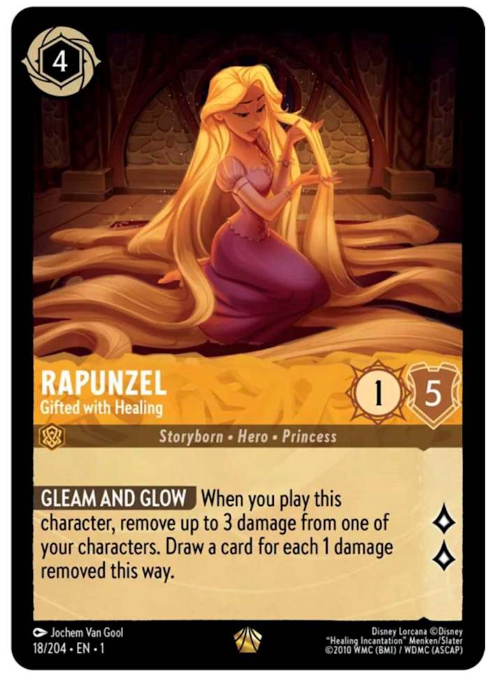 Rapunzel lorcana card